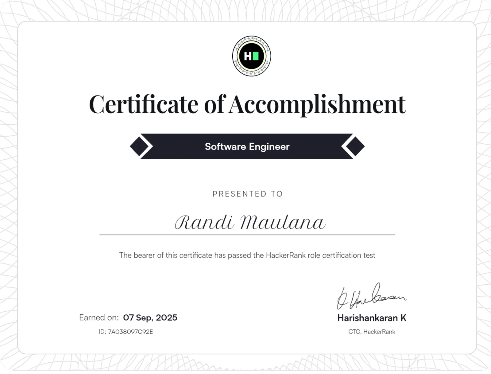 Software Engineer Role Certification preview