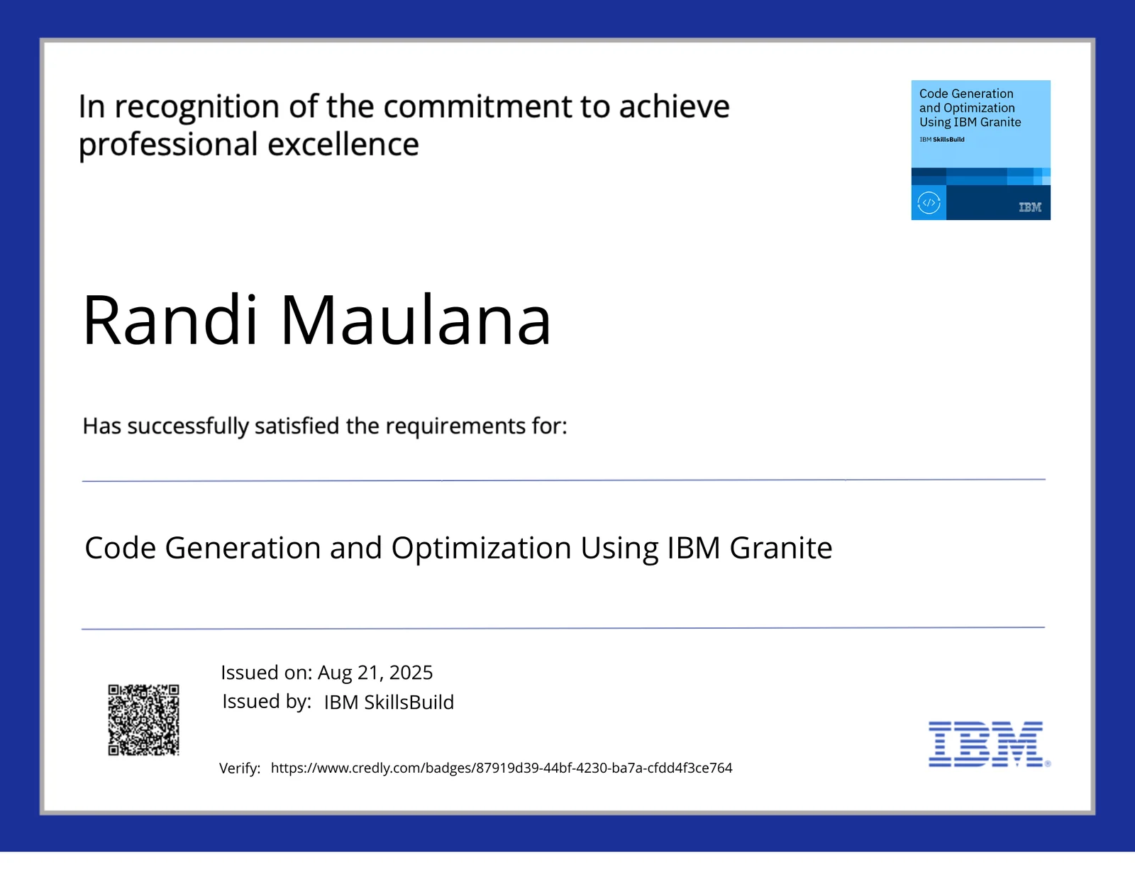 Code Generation Using IBM Granite preview